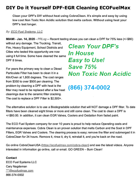 DIY Clean Your DPFs in House 1 14 2020