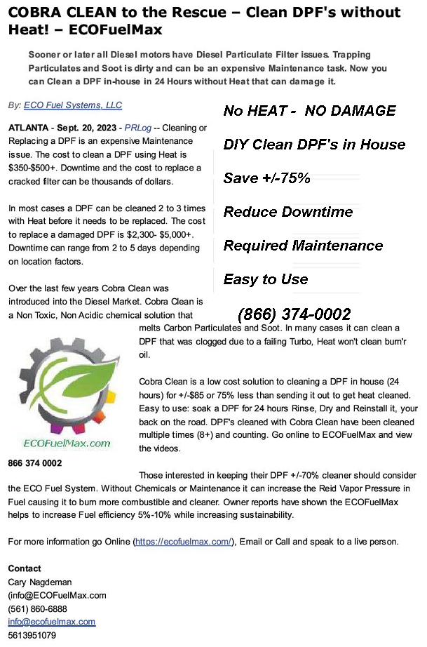 Cobra Clean to the Rescue9 20 23